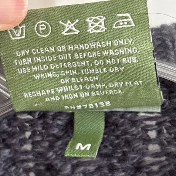 EUC Shannon Woolen Mills Ireland Sweater Fisherman Cable Merino Wool Women's M - Picture 10 of 11